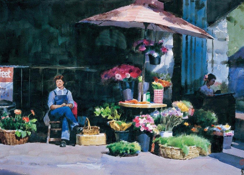 黄铁山水彩作品八