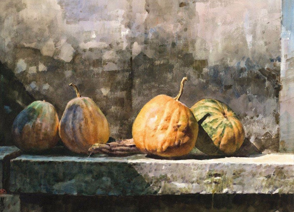 黄铁山水彩作品六