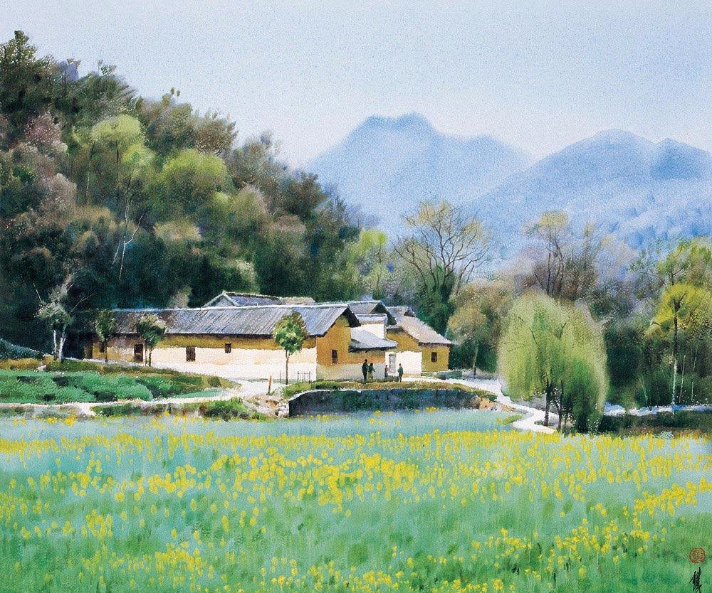 黄铁山水彩作品七